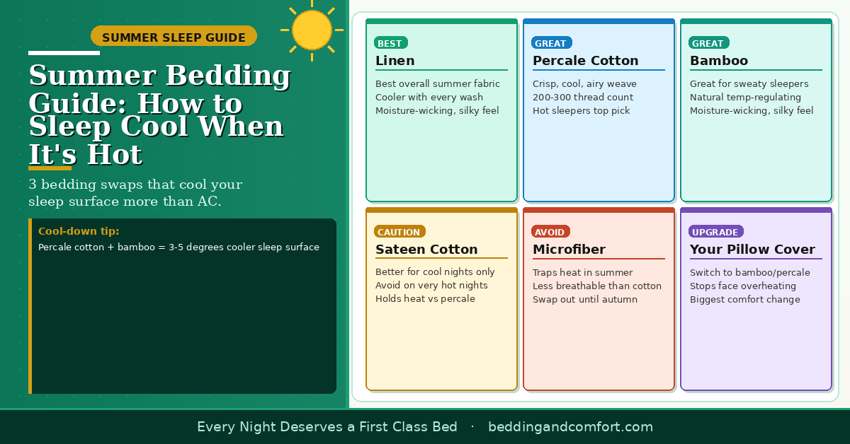 Summer Bedding Guide: How to Sleep Cool When It's Hot