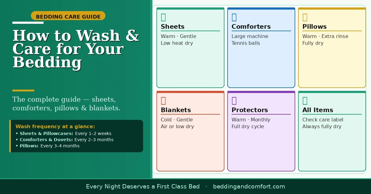 How to Wash and Care for Your Bedding — The Complete Guide