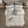 12-Piece Cal King Damask Jacquard Comforter Set — Sheets, Bed Skirt, Euro Shams & Decorative Pillows Included | $153.99