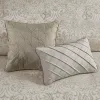 12-Piece Cal King Damask Jacquard Comforter Set — Sheets, Bed Skirt, Euro Shams & Decorative Pillows Included | $153.99