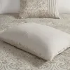 12-Piece Cal King Damask Jacquard Comforter Set — Sheets, Bed Skirt, Euro Shams & Decorative Pillows Included | $153.99