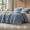 3-Piece Stag Head Matelassé Coverlet Set — King/Cal King, 106"×96", Rustic Cabin, 2 King Shams | $105.11