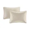 3-Piece Reversible Bedspread Set — King/Cal King, 120"×118", Cream Medallion Quilting, Hypoallergenic, Oversized Drape | $82.99