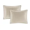 3-Piece Reversible Square Check Quilt Set — Full/Queen, 90"×90", 2 Standard Shams, Hypoallergenic Fill | $54.99