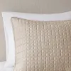 3-Piece Reversible Square Check Quilt Set — Full/Queen, 90"×90", 2 Standard Shams, Hypoallergenic Fill | $54.99
