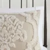 3-Piece Tufted Cotton Chenille Damask Duvet Cover Set — King/Cal King, 104"×92", Button Closure, 4 Corner Ties, Oeko-Tex | $110.99
