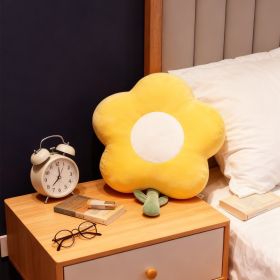 Yellow Flower Plush Hand Warmer Cushion 35cm — Soft Stuffed Toy for Kids & Adults, Cozy Gift