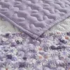 4-Piece Seersucker Lace Quilt Set King/Cal King — 106"×96", Floral Botanical, Vermicelli Quilting, Hypoallergenic, Antimicrobial | $66.99