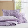 4-Piece Seersucker Lace Quilt Set King/Cal King — 106"×96", Floral Botanical, Vermicelli Quilting, Hypoallergenic, Antimicrobial | $66.99