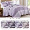 4-Piece Seersucker Lace Quilt Set King/Cal King — 106"×96", Floral Botanical, Vermicelli Quilting, Hypoallergenic, Antimicrobial | $66.99