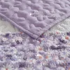 4-Piece Seersucker Lace Quilt Set King/Cal King — 106"×96", Floral Botanical, Vermicelli Quilting, Hypoallergenic, Antimicrobial | $66.99
