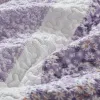 4-Piece Seersucker Lace Quilt Set King/Cal King — 106"×96", Floral Botanical, Vermicelli Quilting, Hypoallergenic, Antimicrobial | $66.99
