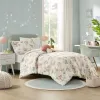 4-Piece Mushroom Garden Comforter Set Full/Queen — 90"×90", Whimsical Floral Print, Mushroom-Shaped Pillow, Oeko-Tex | $84.48