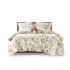 4-Piece Mushroom Garden Comforter Set Full/Queen — 90"×90", Whimsical Floral Print, Mushroom-Shaped Pillow, Oeko-Tex | $84.48