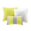 6-Piece Reversible Cotton Quilt Set — Taupe Grey & Yellow, Floral Print, King & Cal King | $146.20