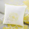 6-Piece Reversible Cotton Quilt Set — Taupe Grey & Yellow, Floral Print, King & Cal King | $146.20