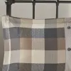 7-Piece Herringbone Buffalo Plaid Comforter Set King — 104"×92", Bed Skirt, 3 Embroidered Decorative Pillows, Oeko-Tex | $133.99