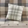 7-Piece Herringbone Buffalo Plaid Comforter Set King — 104"×92", Bed Skirt, 3 Embroidered Decorative Pillows, Oeko-Tex | $133.99