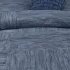 7-Piece Printed Seersucker Comforter Set Queen — Bed Skirt, 3 Decorative Pillows, Floral Botanical | $109.99