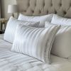 Queen Bed Pillows 2-Pack — Down Alternative Fill, Cotton Cover, Medium Comfort, Hypoallergenic, Antimicrobial, Oeko-Tex Certified
