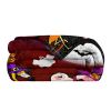 Halloween Pink Flamingo Print Flannel Sherpa Throw Blanket — Reversible Fleece & Sherpa, Hemmed Edges, Multi-Use, Purple