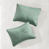 3-Piece Seafoam Reversible Bedspread Set — King/Cal King 120"×118", Medallion Quilting, 2 King Shams, Hypoallergenic, Oversized Drape | $106.95