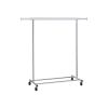 Chrome Silver Collapsible Garment Rack — 200 lb Jointless Rod, Adjustable 36"–52", Fold-Flat | $115.70