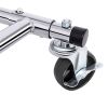 Chrome Silver Collapsible Garment Rack — 200 lb Jointless Rod, Adjustable 36"–52", Fold-Flat | $115.70