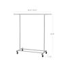 Chrome Silver Collapsible Garment Rack — 200 lb Jointless Rod, Adjustable 36"–52", Fold-Flat | $115.70
