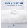 Queen Down Alternative Bed Pillows 2-Pack — Cotton Cover, Medium Comfort, Oeko-Tex Certified | $128.70