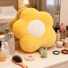 Yellow Flower Plush Hand Warmer Cushion 35cm — Soft Stuffed Toy for Kids & Adults, Cozy Gift
