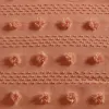Orange Clip Jacquard Comforter Set — 3D Pompom Face, Microfiber Reverse, Oeko-Tex | Twin & Twin XL | $79.28