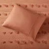 Orange Clip Jacquard Comforter Set — 3D Pompom Face, Microfiber Reverse, Oeko-Tex | Twin & Twin XL | $79.28