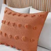Orange Clip Jacquard Comforter Set — 3D Pompom Face, Microfiber Reverse, Oeko-Tex | Twin & Twin XL | $79.28