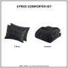 Clip Jacquard Pompom Comforter Set — Twin & Twin XL, Hypoallergenic Fill, Microfiber Reverse | $79.28