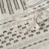 Cotton Jacquard Duvet Cover Mini Set — King/Cal King, 104"×92", Eyelash Woven Stripe, Farmhouse Style, Button Closure | $116.99
