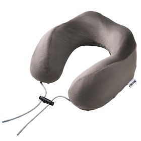 VEVOR Travel Pillow, Neck Pillow for Traveling, Upgraded Bamboo Charcoal Memory Foam Travel Neck Pillow with Eye Mask, Earplugs and Storage Bag
