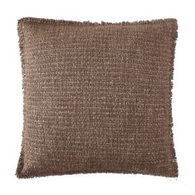 22" x 22" Brown Basket Sunny Decorative Pillow for Adults