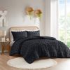 Clip Jacquard Pompom Comforter Set — Twin & Twin XL, Hypoallergenic Fill, Microfiber Reverse | $79.28