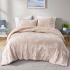 Crushed Velvet Sherpa Reversible Comforter Set — King/Cal King, 104"×90", Hypoallergenic Dustproof Fill, Oeko-Tex | $98.99