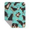 Bernese Mountain Dog Quilted Throw Blanket — 50"×60", Cotton Fill, Whip Stitch Trim, Lightweight | $66.06