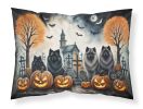 Keeshond Spooky Halloween Standard Pillowcase — Breed-Specific Artwork, Moisture-Wicking, 30"×20.5" | $22.63