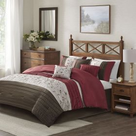 Embroidered 7 Piece Comforter Set