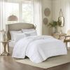 4-Piece Reversible Ruffle Quilt Set — Full/Queen, 90"×90", Contrasting Embroidered Pillow, Romantic Cottage | $133.45
