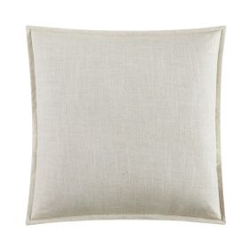 20"x20" 2-Pack Linen Decorative Pillows, Papyrus Beige