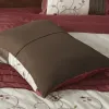 7-Piece Embroidered Queen Comforter Set — Floral Embroidery, Dupioni Shine, Bed Skirt & 3 Decorative Pillows Included | $161.08