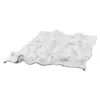 Double-Sided Flannel Fleece Throw Blanket — 50"×60", Ribbed White, Reinforced Edges, Lightweight Warmth, Machine Washable | $37.99