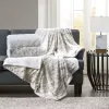 Oversized Marble Print Faux Fur Throw — 60"×70", Faux Mink Reverse, Oeko-Tex Certified, Machine Washable | $41.99