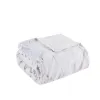 Oversized Marble Print Faux Fur Throw — 60"×70", Faux Mink Reverse, Oeko-Tex Certified, Machine Washable | $41.99