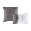 Black & Grey Plaid Comforter Set — 4 Piece, Hand-Drawn Print, Antimicrobial, Twin & Twin XL | $84.32
